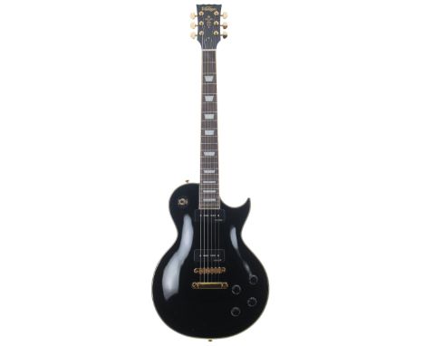 2019 JHS Vintage V100 PBB electric guitar;&nbsp;Body: black finish; Neck: good; Electrics: working; Hardware: good; Weight: 4