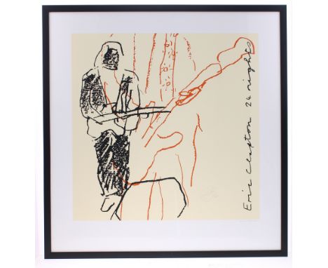 Eric Clapton and Peter Blake - autographed silk screen print of the '24 Nights' album cover, designed by Wherefore Art?, prin