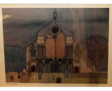 Nicholas Barnham - Salthouse, lithograph, signed and titled in pencil to the margin, 30 x 20.5cm; one other by the same hand 