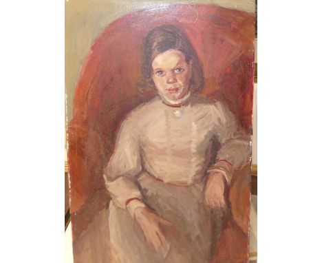 Harry Banbury (act.1964-1978) - Corinna O'Neill, oil on canvas; together with an untitled companion portrait by the same hand