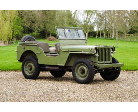 Registration No: KXS 326 Chassis No: 376820 MOT: ExemptUnderstood to have been used by the Italian Army, and painted in those