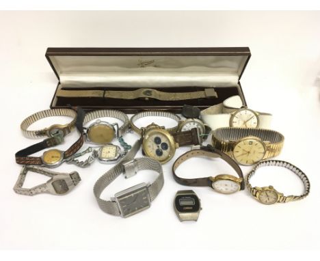 A collection of various wristwatches to include Timex, Sekonda and Accurist.