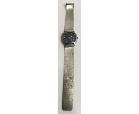 A gent's vintage 1970's Longines manual wind watch, later woven strap