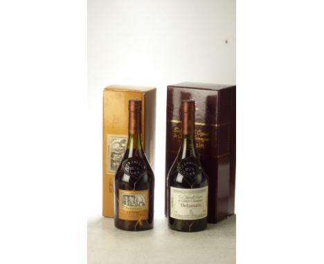Delamain Vesper 70Cl 40% Vol 1 bt OCC Delamain Tres Venerable Cognac De Grande Champagne 1 bt OCC Above 2 bts. From a small p