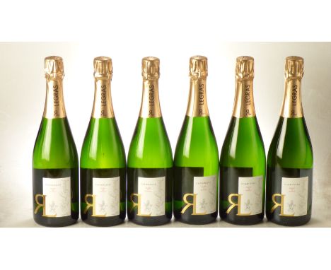 Champagne R&amp;L Legras Nv Chouilly 6 bts. From the South East London Victorian underground cellar of a well known UK newspa