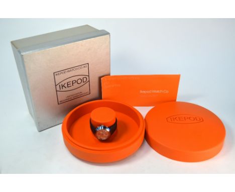 A gentleman's Ikepod Isopode Chronometer Automatic Hemipode Big Date wristwatch in original case and outer box with instructi