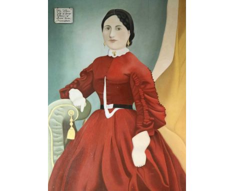 Portrait of Mrs Williams, wife of George Williams of Pencoed Castle, Monmouthshire, oil on panel, measurements 102 x 75 cm, f