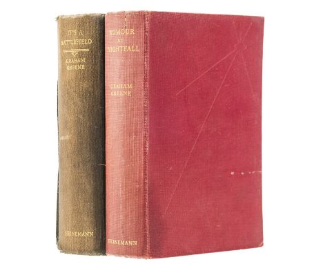 Greene (Graham) Rumour at Nightfall, first edition, spotting and some damp-staining to inner margin to title, half-title and 