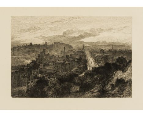 Stevenson (Robert Louis) Edinburgh. Picturesque Notes, first edition, 6 etchings by A. Brunet-Debaines from drawings by S. Bo