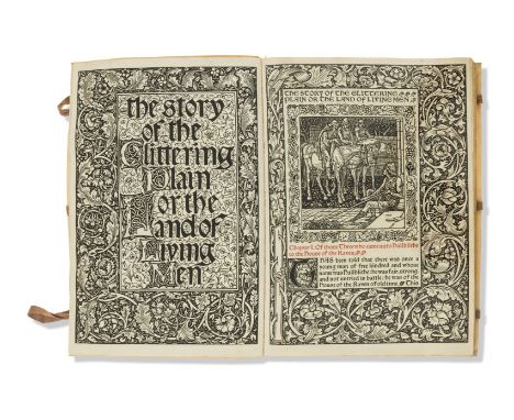 Morris (William) The Story of the Glittering Plain, [one of 250 copies on paper], printed in red and black with text in Troy 