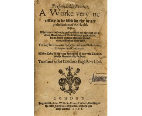 Shakespeare source book.- Prepositas his Practise, a Work-very necessary to be used for the better preservation of the Health