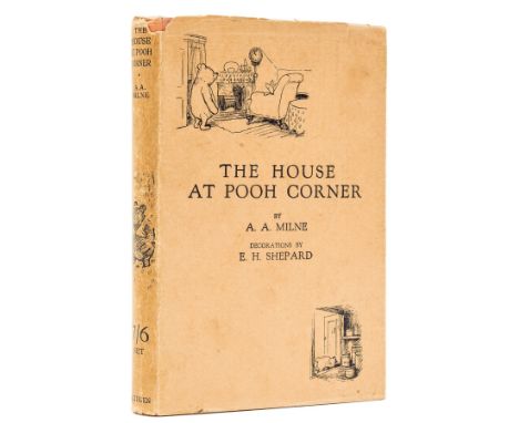 Milne (A. A.) The House at Pooh Corner, first edition, half-title, illustrations by E. H. Shepard, pictorial endpapers, light