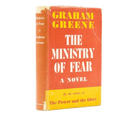 Greene (Graham) The Ministry of Fear, first edition, original pale yellow cloth, light bumping to spine tips and corners, dus