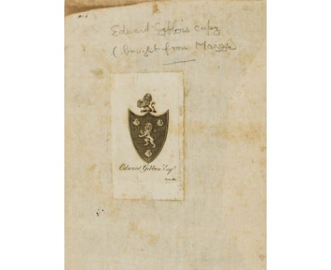 Used by Gibbon for Decline and Fall.- Antoninus (Augustus) Vetera Romanorum itineraria, siue Antonini Augusti itinerarium, Ed