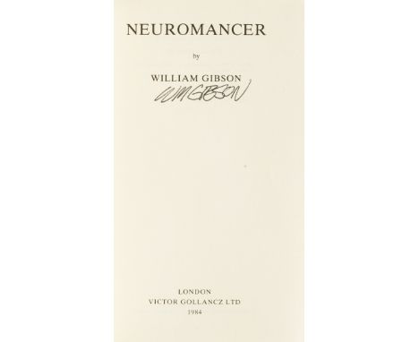 Gibson (William) Neuromancer, first hardback edition, signed by the author on title, original boards, light bumping to lower 