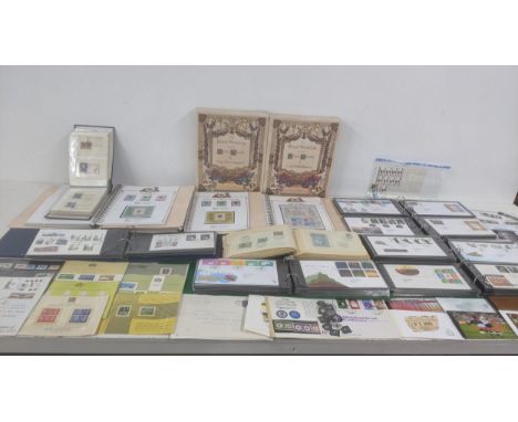 A collection of First Day covers to include the Royal Wedding Commemorative examples and albums, together with a selection of