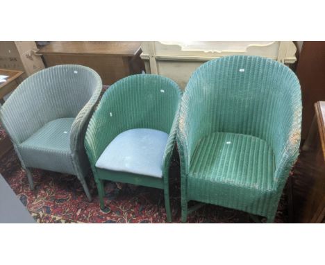 Three Lloyd Loom chairsLocation: LABIf there is no condition report shown, please request
