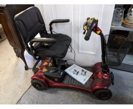An Electric Mobility Euro Ltd Ultralite 380/480 invalid scooter (with charger and keys) Location: GLIf there is no condition 