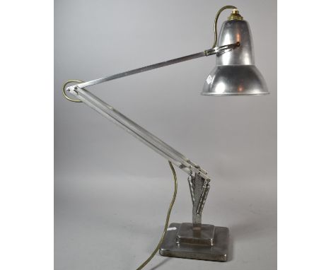 A Vintage Anglepoise Lamp on Square Stepped Weighted Base 