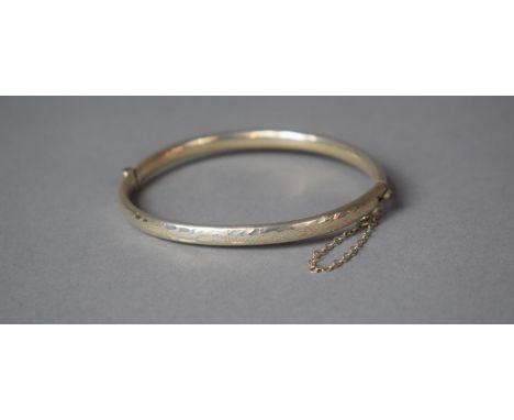 A Vintage Silver Bangle, Stamped 925 