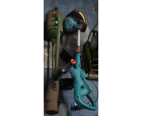 A Vintage Sheen Weeding Flame Gun and a Rechargeable Strimmer 