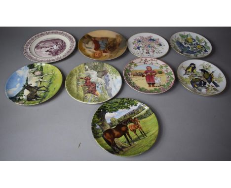 A Collection of Nine Various Decorated Plates to Include Spode, Continental etc 