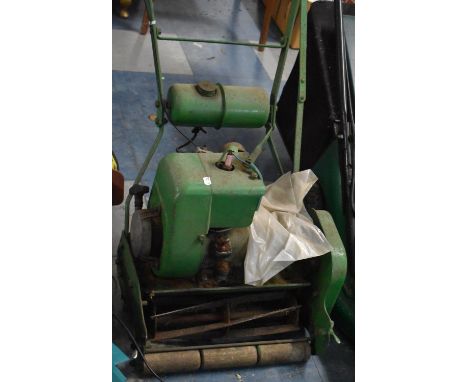 A Vintage Petrol Rotary Lawn Mower for Restoration 