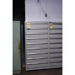 Lista Industrial Storage Cabinet, 9-Drawer, 28-1/2" x 28-1/4" x 59-5/8"