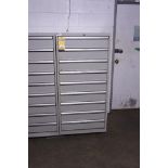 Lista Industrial Storage Cabinet, 9-Drawer, 28-1/2" x 28-1/4" x 59-5/8"