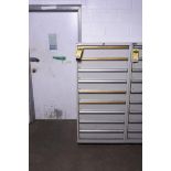 Lista Industrial Storage Cabinet, 9-Drawer, 28-1/2" x 28-1/4" x 59-5/8"
