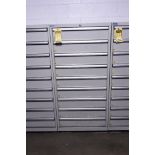 Lista Industrial Storage Cabinet, 9-Drawer, 28-1/2" x 28-1/4" x 59-5/8"