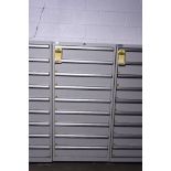 Lista Industrial Storage Cabinet, 9-Drawer, 28-1/2" x 28-1/4" x 59-5/8"
