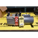 Edwards High Vacuum Pump, 2 Stage, Model E2M2, w/ 1/2 HP Single Phase Motor