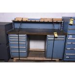 Lista Industrial Work Station, w/ Wood Top, Electrical Hookups, Air Hookups