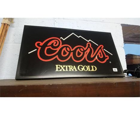 A 'Coors Extra Gold' light