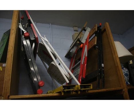 Workmates, step ladder and trestle