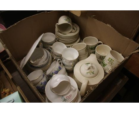 A Poole tea set and a Dorchester tea set