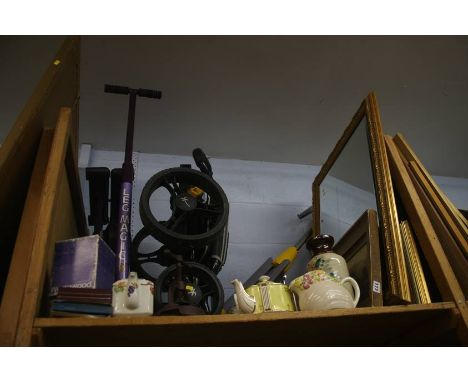 Golf caddy, exercise machine etc.