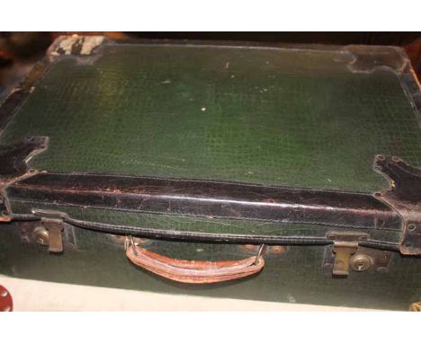 TWO VINTAGE SUITCASES