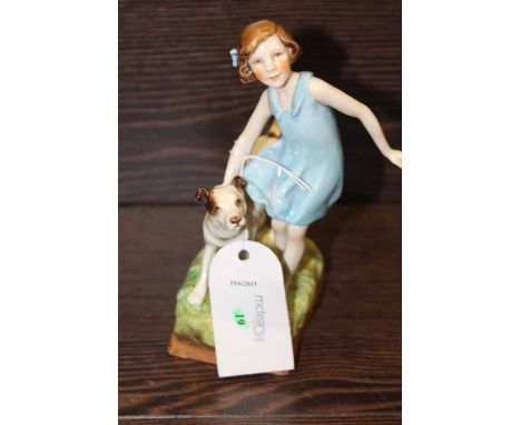 ROYAL WORCESTER FIGURE OF PLAYMATES
model number 3270, 17cm high