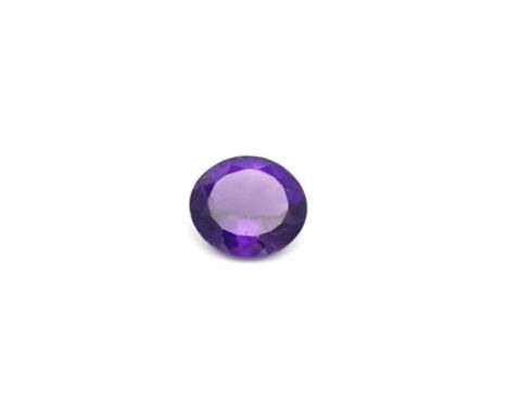 Loose Oval Amethyst 6.79 Carats - Valued By AGI £1,697.50 -  Colour-Purple, Clarity-VS, Certificate Number 981420, Certificat