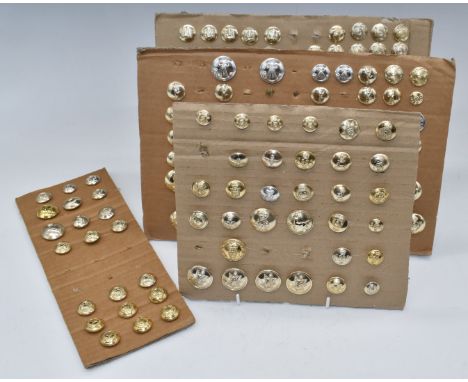 Collection of approximately one hundred and ninety Staybrite uniform button including Royal Scots, Parachute Regiment, Grenad