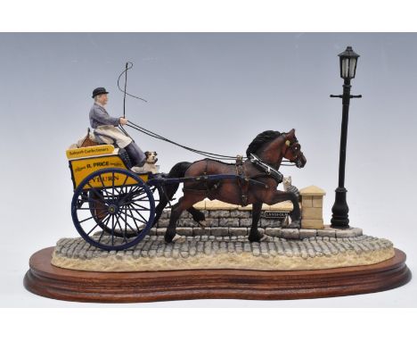 Border Fine Arts limited edition 259/1500 'R Price, Leyburn, Bakers and Confectioners' pony and trap figure, impressed Kirsty