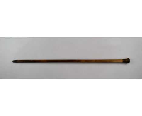 British Army Welsh Guards stick/cane, attributed to Sgt W A Morgan WG, L89cm