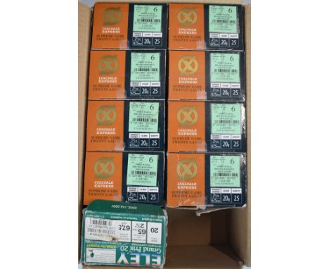 Two-hundred-and-twenty-two 20 bore mainly Lyalvale Express shotgun cartridges, almost all in original boxes.&nbsp;PLEASE NOTE