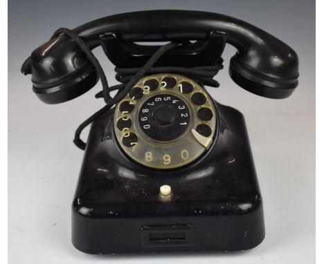 W48 vintage German Bakelite telephone