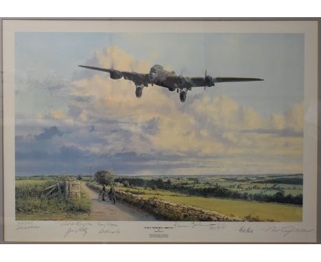 Robert Taylor signed limited edition (771/1250) print 'Early Morning Arrival', signed by crew members including Bill Reid, Ro
