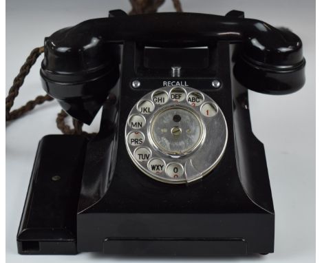 Vintage GPO 330CB E2 black Bakelite telephone