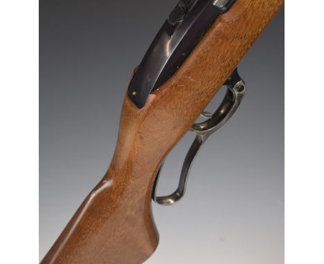 Ruger Model Ninety-six .44 Rem Mag lever-action rifle with adjustable sights, steel mounts and 19 inch barrel, overall length
