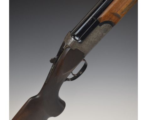 Antonio Zoli Skeet 12 bore over and under ejector shotgun with engraved lock, underside, top plate, fences and thumb lever, c